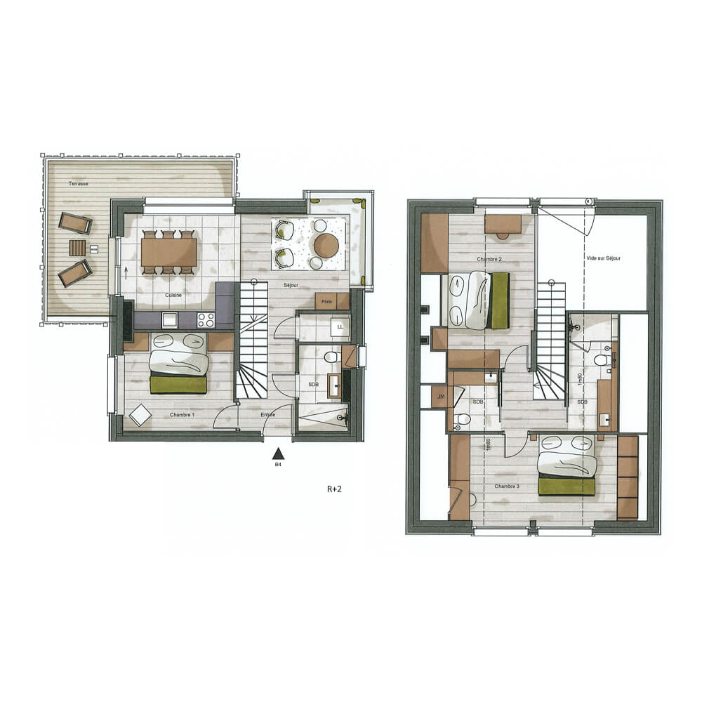 plan Chalet B4