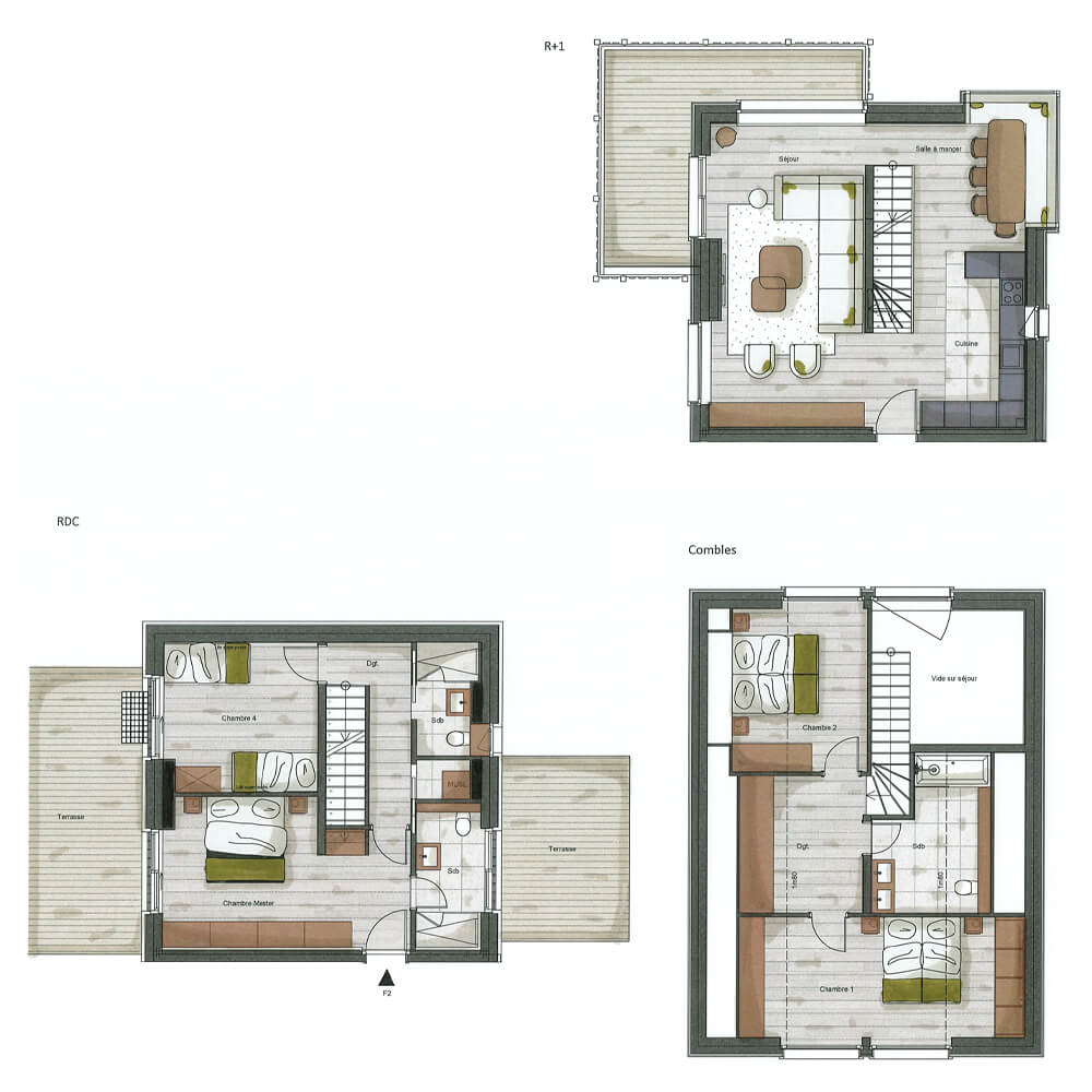 plan Chalet F2