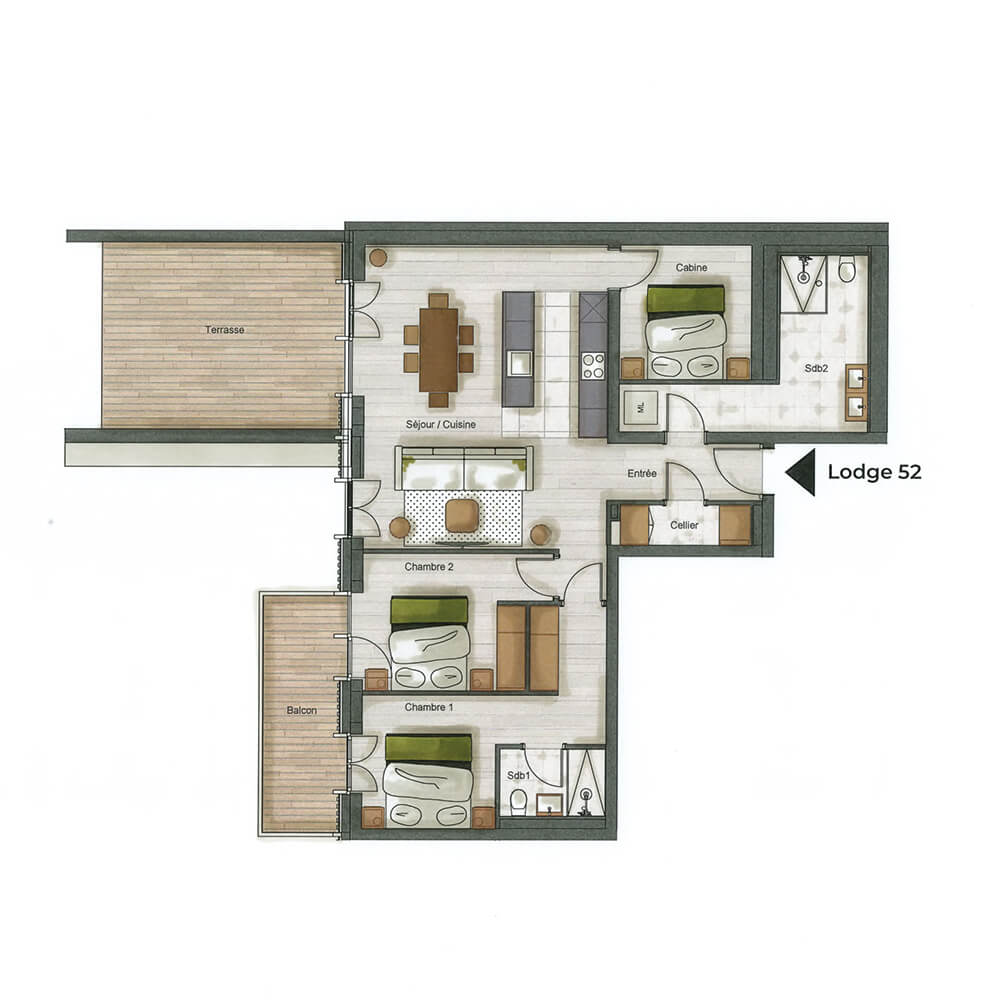 plan Appartement 52