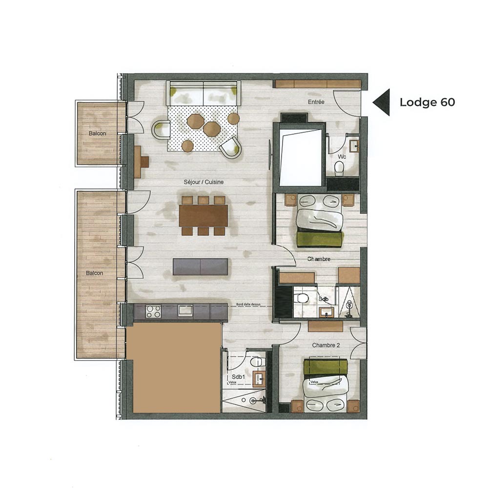 plan Appartement 60
